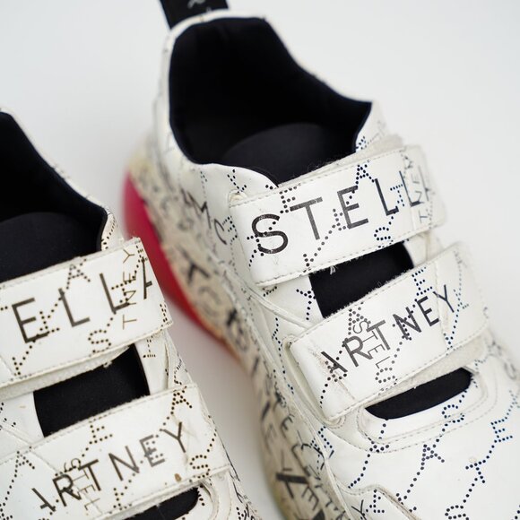 Stella Mccartney Graffiti Rainbow Vegan Leather Sneakers - Picture 2 of 6